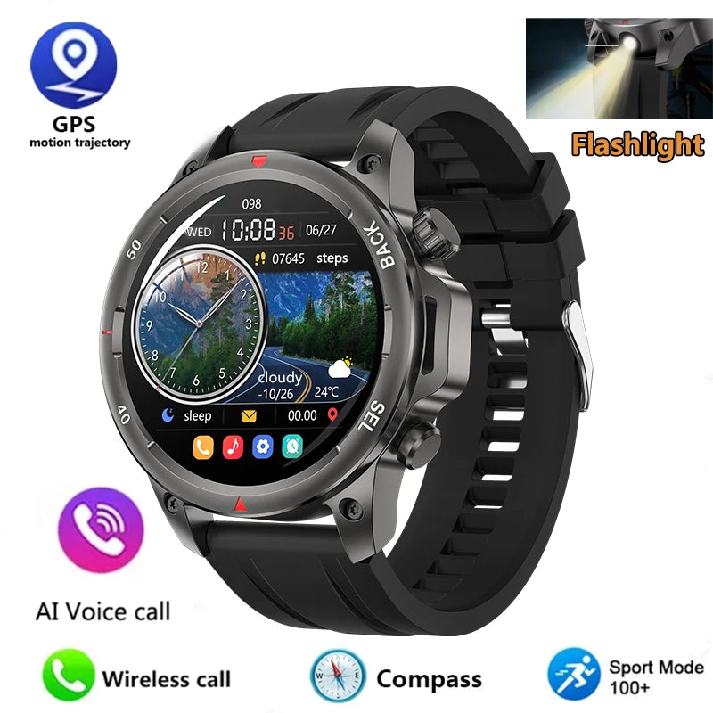 Vortexa- Smart Watch – Bluetooth Call | Blood Oxygen | Waterproof Fitness Tracker (Men's Outdoor Edition)