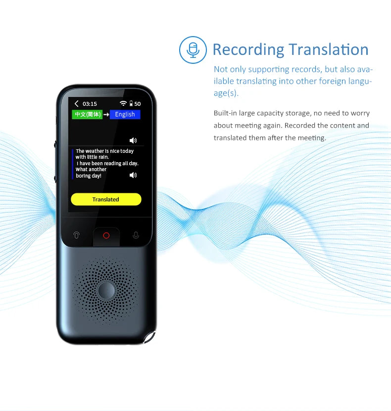 Lexica - Smart AI Voice Translator – Real-Time & Offline Translation in 138 Languages | Touchscreen + Photo Translate