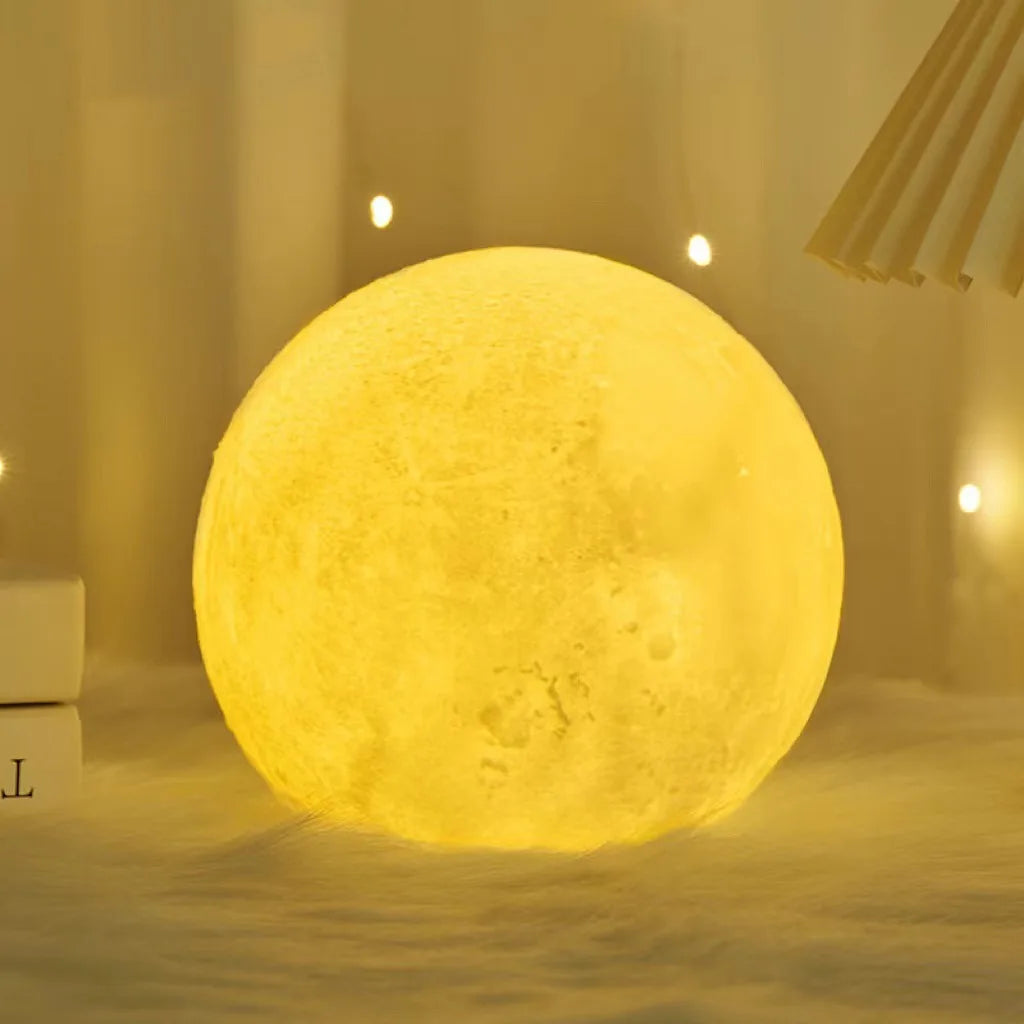 Moonzio - DIY Moon Night Light – Hand-Painted Planet Lamp Kit for Kids | Parent-Child Craft Activity