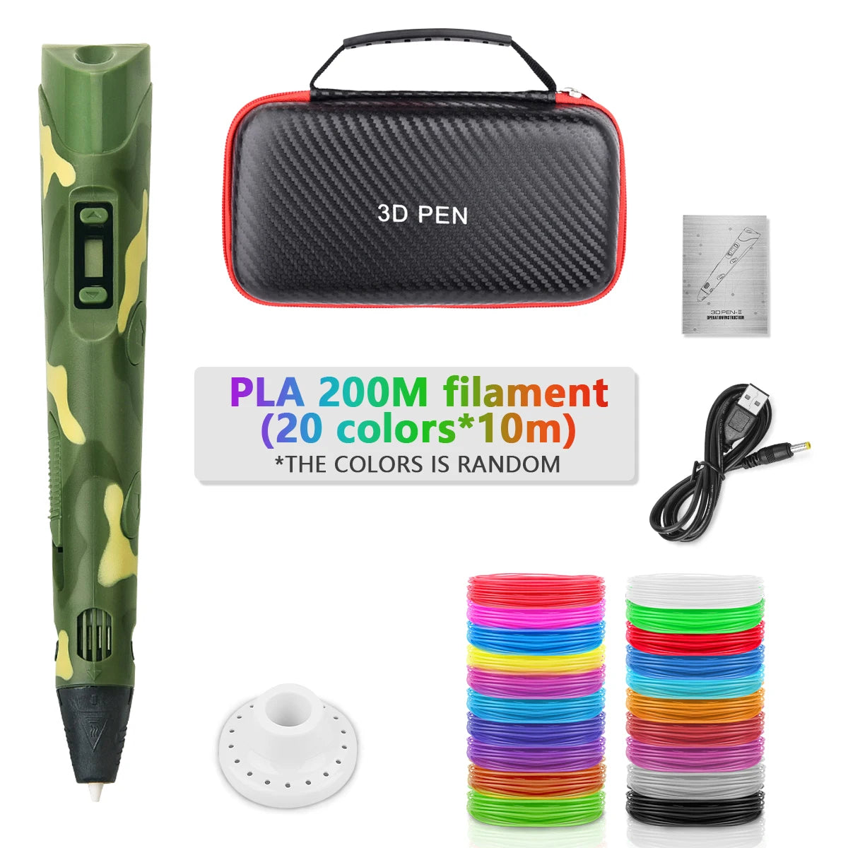 Doodlevo -3D Printing Pen for Kids – Safe PLA Filament | Creative DIY Drawing Toy | LCD Screen | Birthday & Holiday Gift