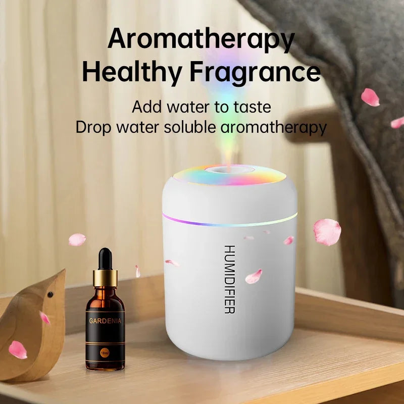 Mistri-  Mini USB Aromatherapy Diffuser – Quiet Cool Mist Humidifier | LED Light | 180ml