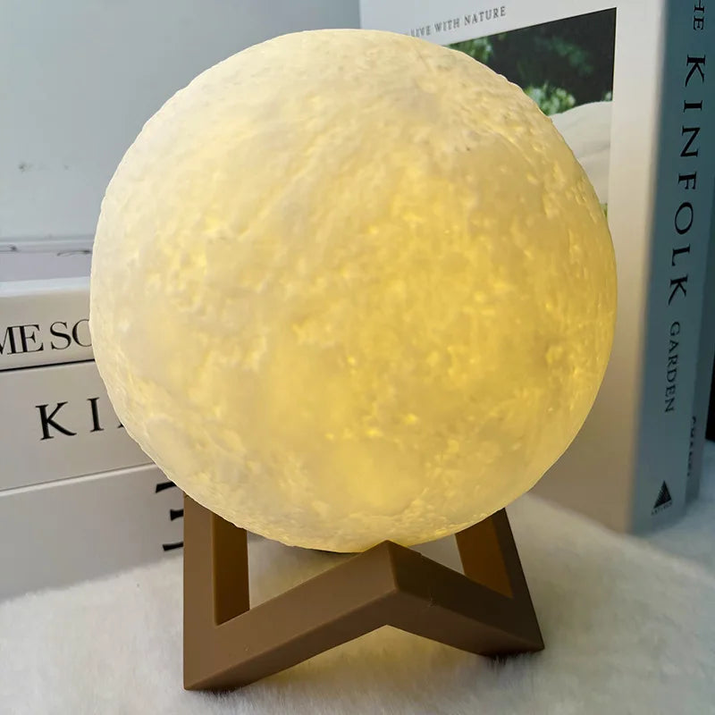 Moonzio - DIY Moon Night Light – Hand-Painted Planet Lamp Kit for Kids | Parent-Child Craft Activity
