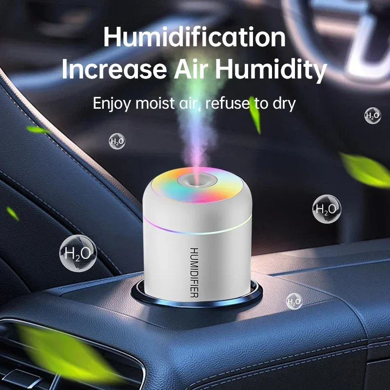 Mistri-  Mini USB Aromatherapy Diffuser – Quiet Cool Mist Humidifier | LED Light | 180ml