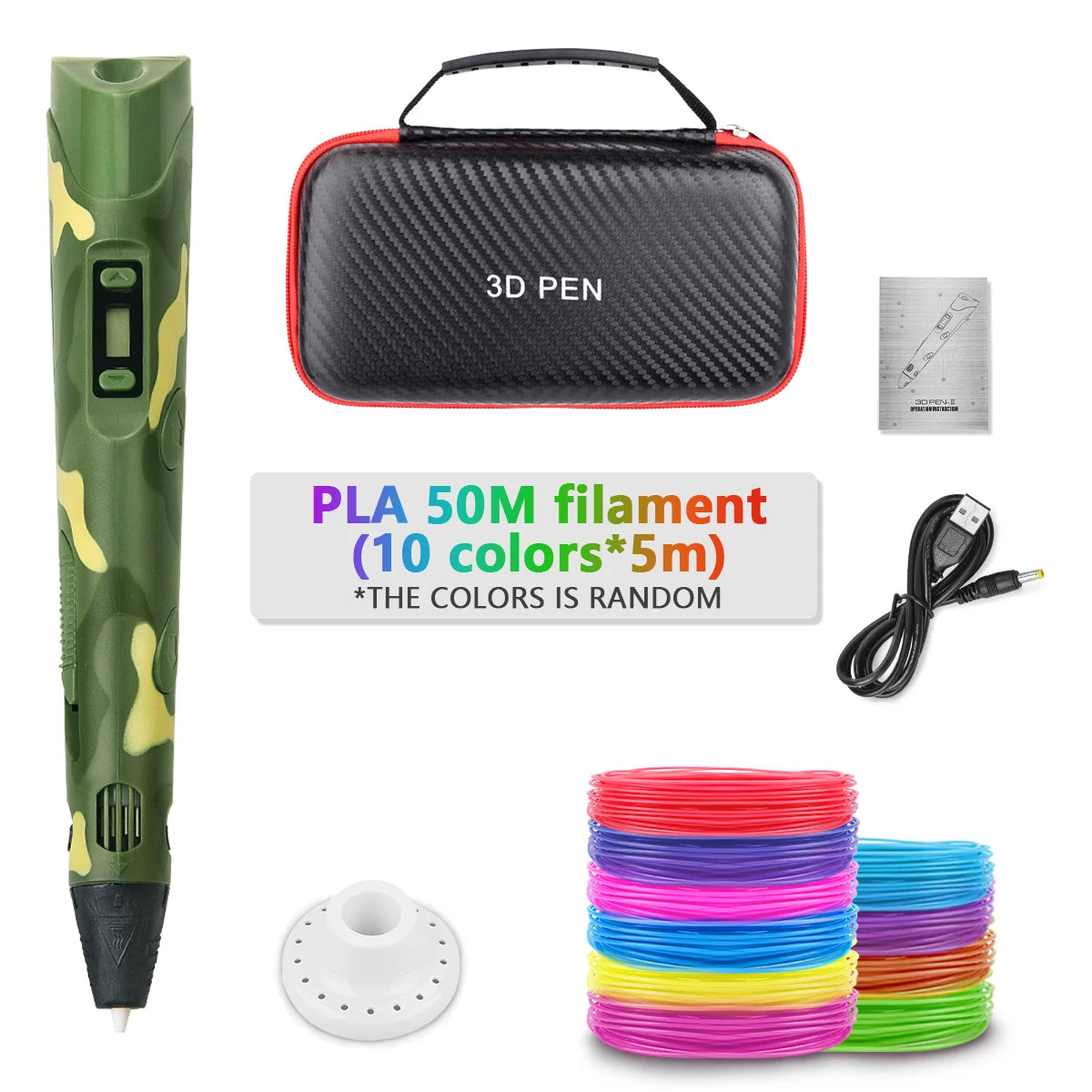 Doodlevo -3D Printing Pen for Kids – Safe PLA Filament | Creative DIY Drawing Toy | LCD Screen | Birthday & Holiday Gift