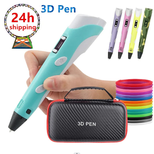 Doodlevo -3D Printing Pen for Kids – Safe PLA Filament | Creative DIY Drawing Toy | LCD Screen | Birthday & Holiday Gift