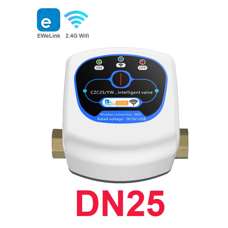 Aqualynk- Smart WiFi Water Valve – App + Voice Control | Alexa & Google Compatible | DN25–DN40 Sizes