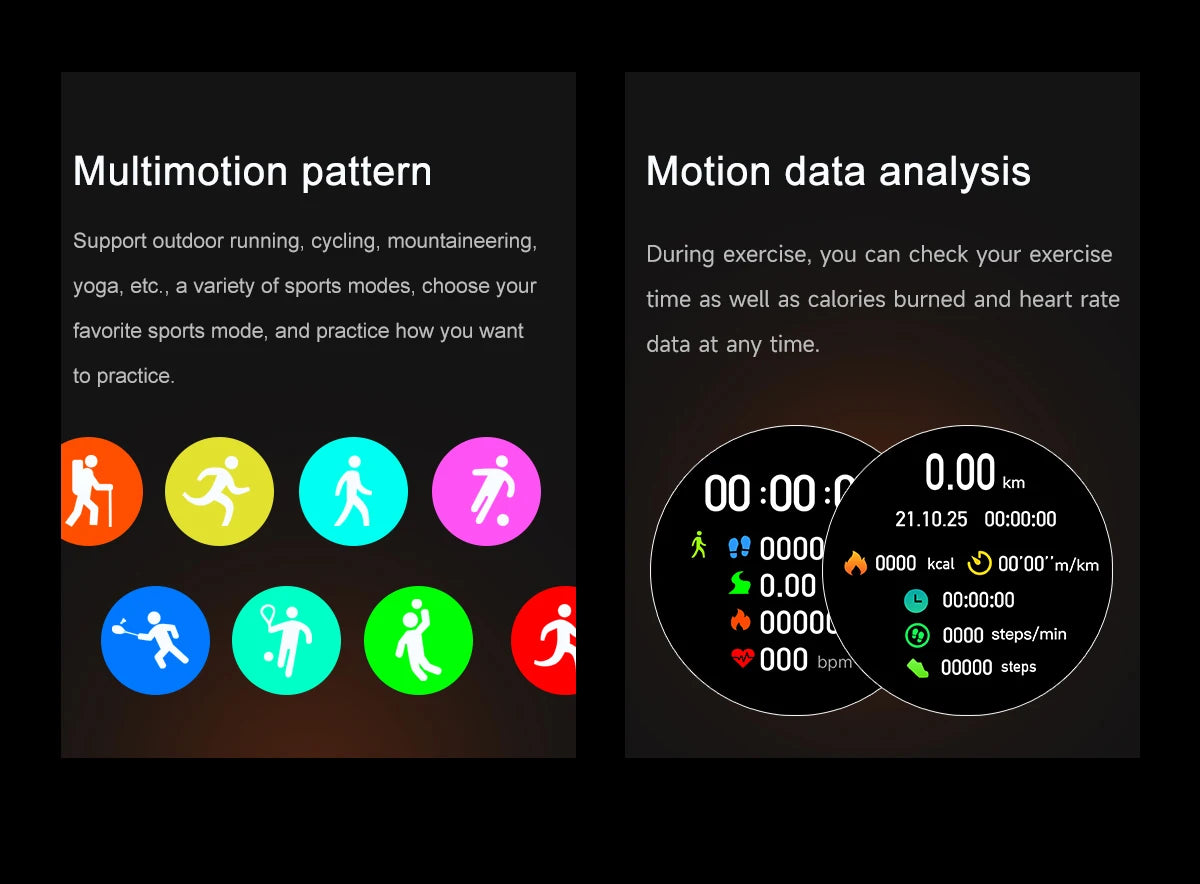 Vortexa- Smart Watch – Bluetooth Call | Blood Oxygen | Waterproof Fitness Tracker (Men's Outdoor Edition)