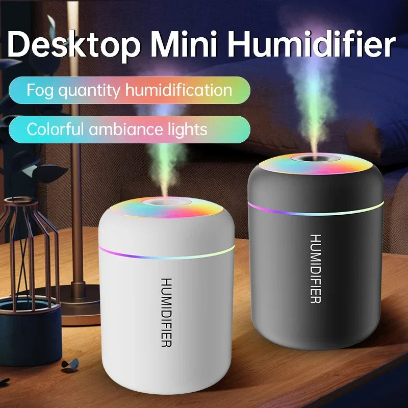Mistri-  Mini USB Aromatherapy Diffuser – Quiet Cool Mist Humidifier | LED Light | 180ml