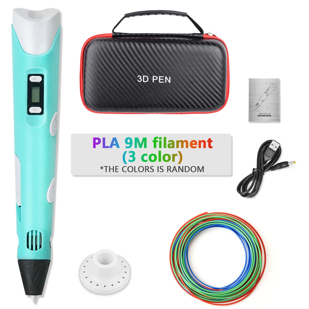 Doodlevo -3D Printing Pen for Kids – Safe PLA Filament | Creative DIY Drawing Toy | LCD Screen | Birthday & Holiday Gift