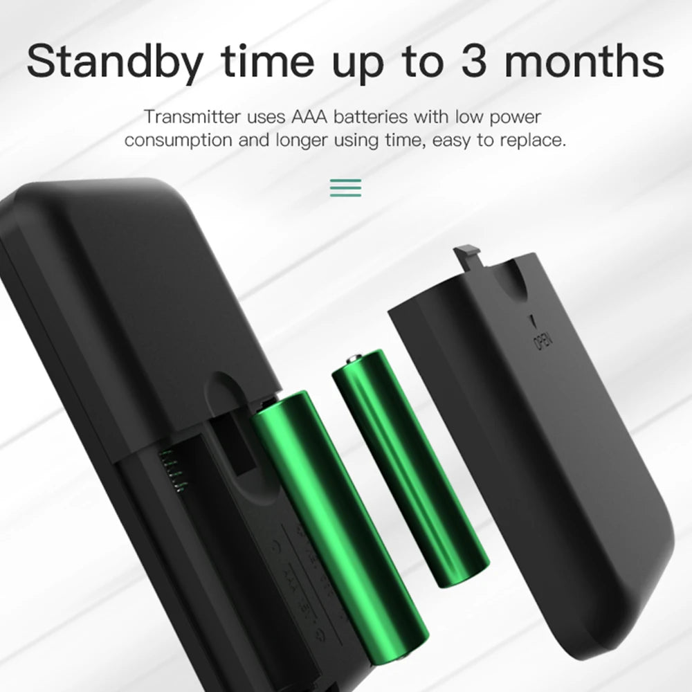 Trackimo - Wireless Key Finder Set – 1 RF Transmitter + 4 Receivers | Pet, Wallet & Remote Tracker with Loud Beep Alert