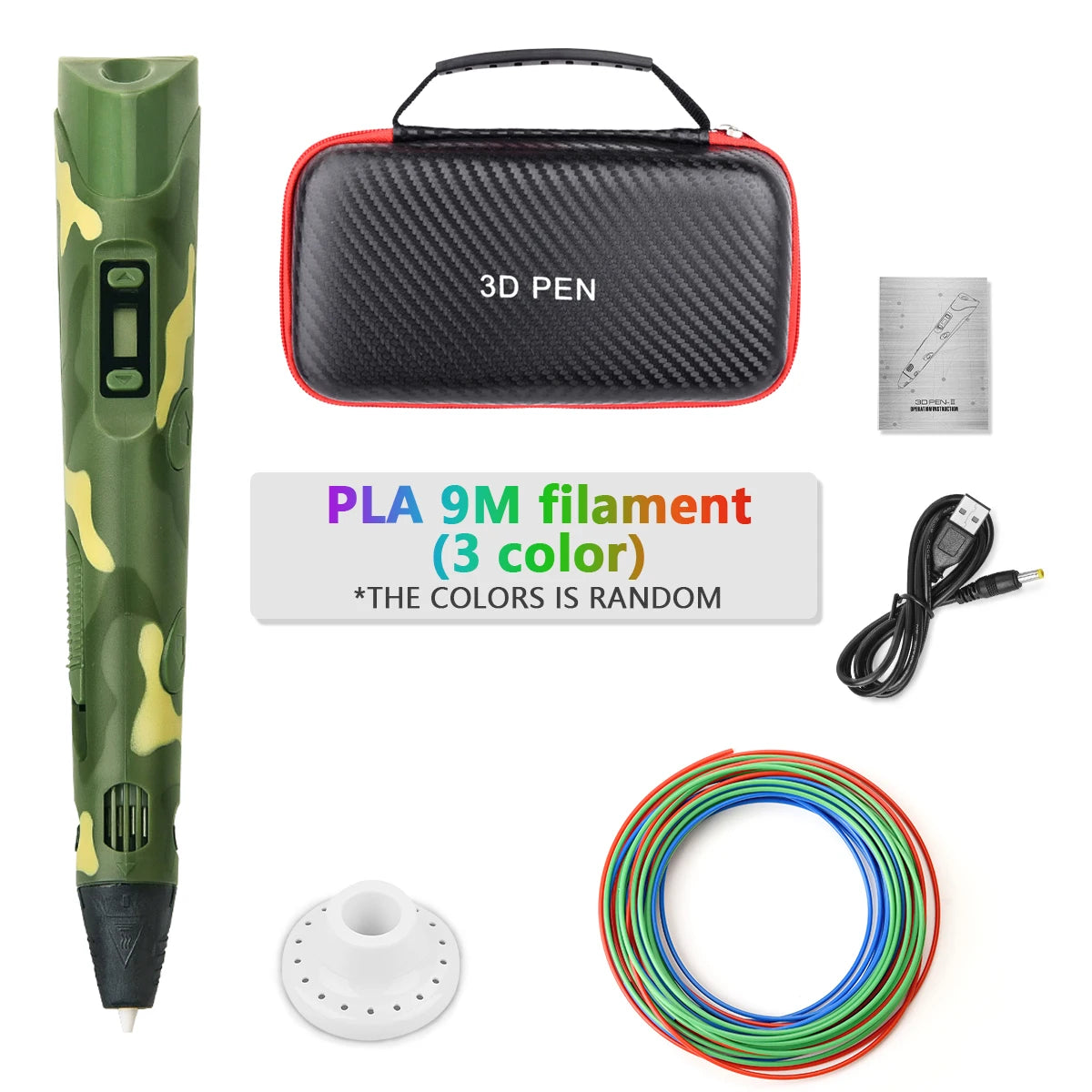 Doodlevo -3D Printing Pen for Kids – Safe PLA Filament | Creative DIY Drawing Toy | LCD Screen | Birthday & Holiday Gift