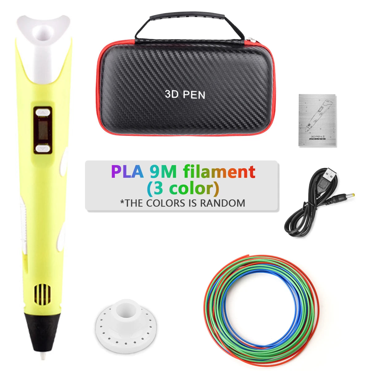 Doodlevo -3D Printing Pen for Kids – Safe PLA Filament | Creative DIY Drawing Toy | LCD Screen | Birthday & Holiday Gift