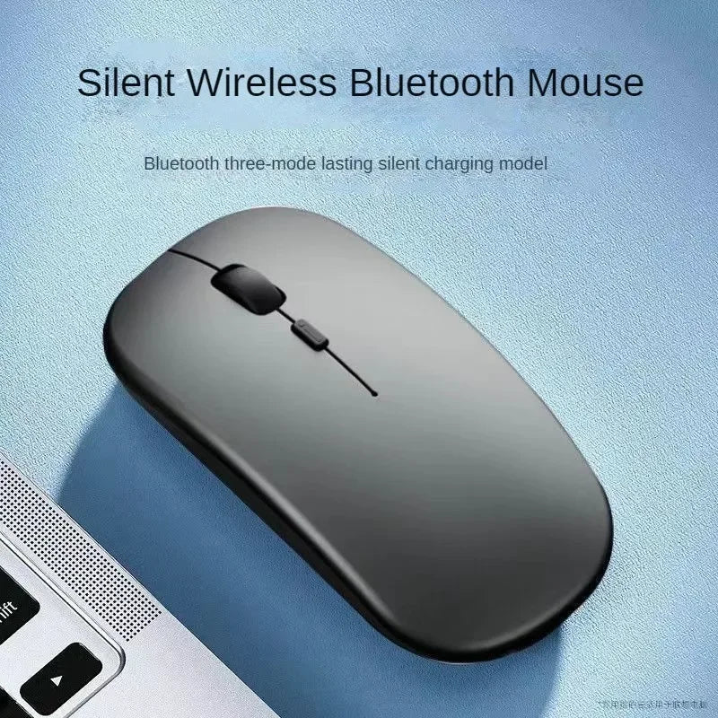 SilentClick™ Wireless Mouse – Bluetooth + USB, Rechargeable & Ultra Quiet