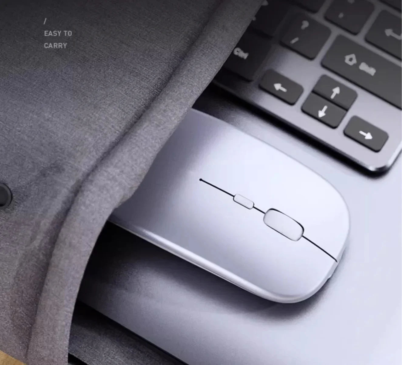 SilentClick™ Wireless Mouse – Bluetooth + USB, Rechargeable & Ultra Quiet