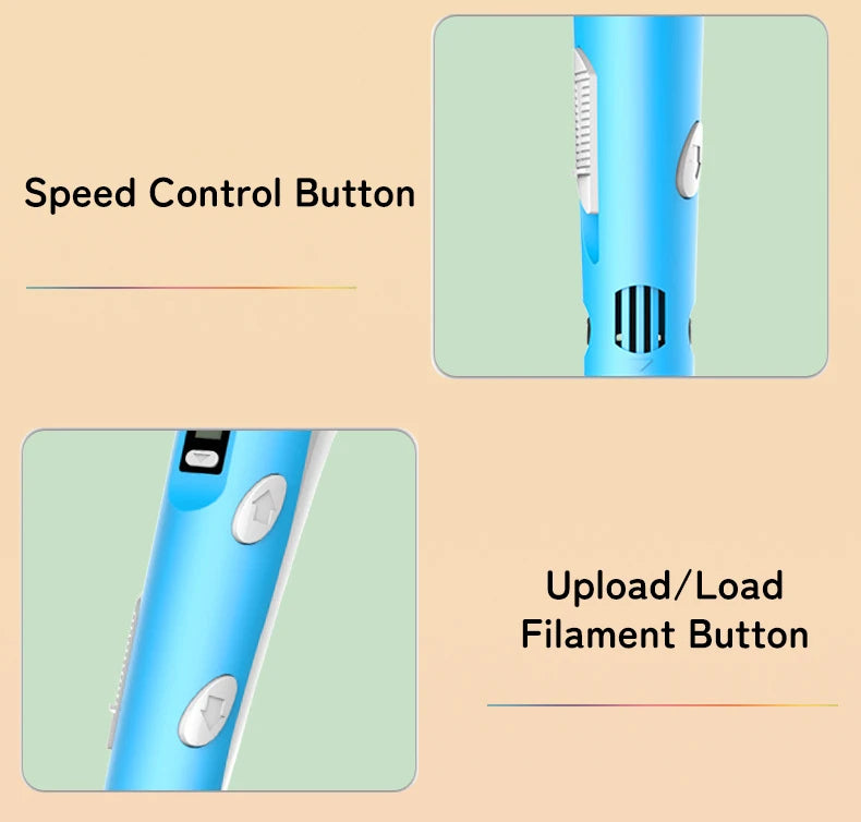 Doodlevo -3D Printing Pen for Kids – Safe PLA Filament | Creative DIY Drawing Toy | LCD Screen | Birthday & Holiday Gift