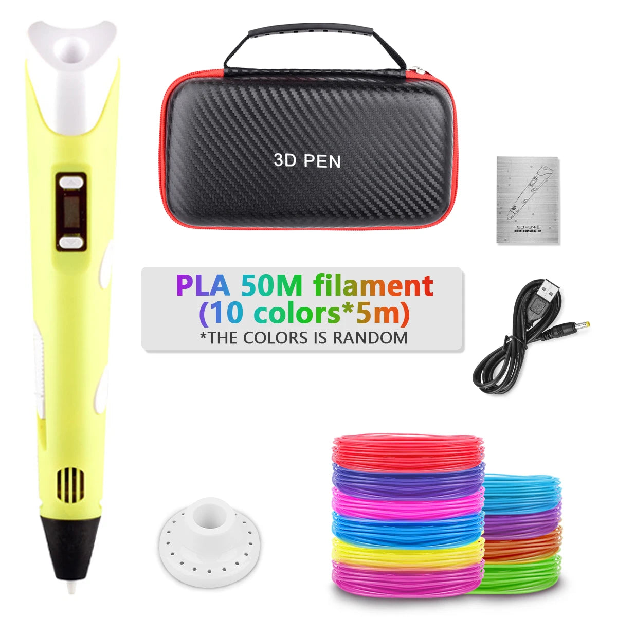 Doodlevo -3D Printing Pen for Kids – Safe PLA Filament | Creative DIY Drawing Toy | LCD Screen | Birthday & Holiday Gift