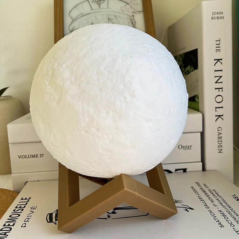 Moonzio - DIY Moon Night Light – Hand-Painted Planet Lamp Kit for Kids | Parent-Child Craft Activity