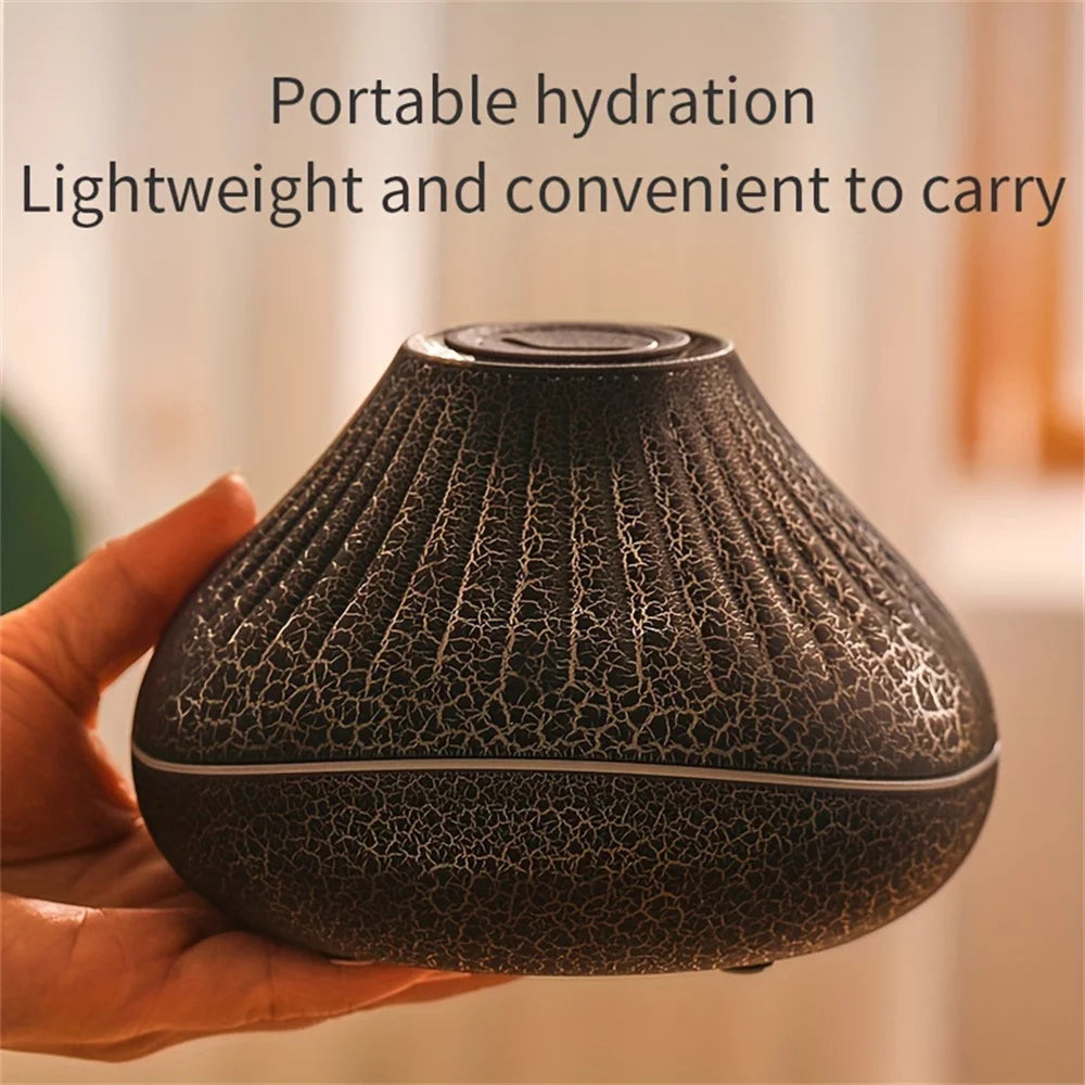 Voluna- Flame Aroma Diffuser – USB-Powered Mist Humidifier with Night Light (160ml)